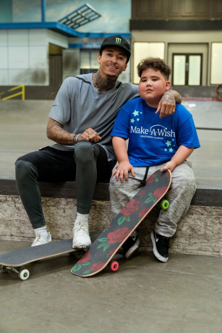 SKATE CHAMPION NYJAH HOUSTON SURPRISES 11-YEAR-OLD KID.