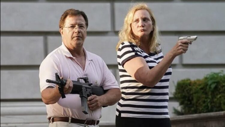 St Louis Couple Charged For Use Of Gun In Protests