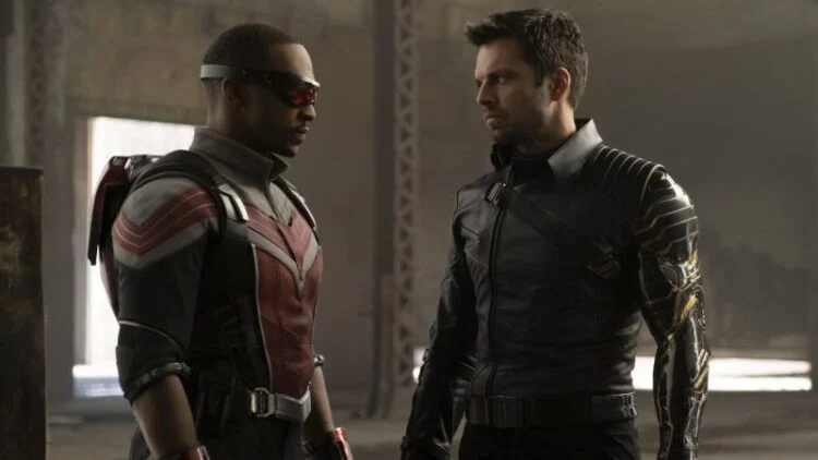 The Falcon and The Winter Soldier A brand new image Reveals Bucky's Costume on Twitter