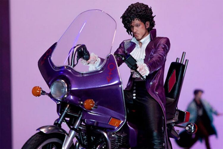 Prince's era of purple rain has been immortalized as a prominent action figure