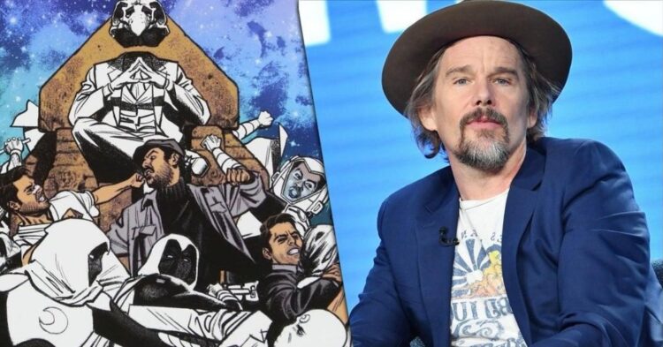 Ethan Hawke reveals Moon Knight Spoiler with one person