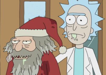 Why does Santa look more like Rick and Morty than Back to the Future