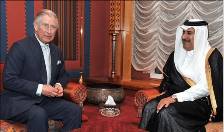 British media reported on cash bags handed over by the Sheikh of Qatar to Prince Charles
