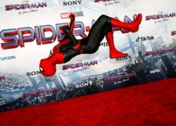 Robot Spider-Man on Disney's Avengers campus is testing part of the web block