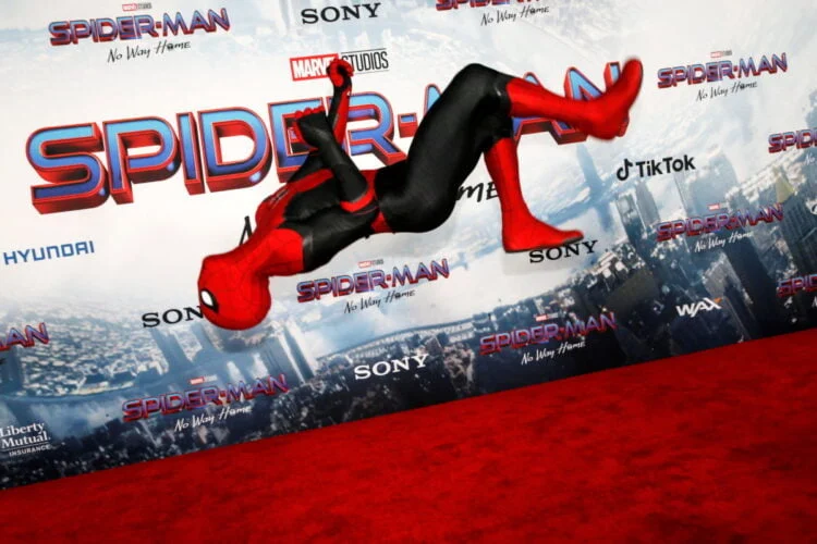 Robot Spider-Man on Disney's Avengers campus is testing part of the web block