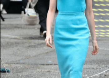 The incomparable Anne Hathaway changed three outfits in one day on the set of a new movie
