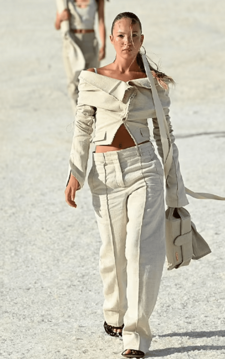 The 19-year-old daughter of model Kate Moss took to the catwalk as part of the Jacquemus Show