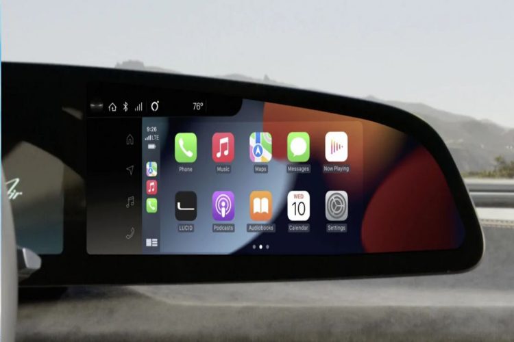 Incorporation of Apple's CarPlay System is Now Standard on All Lucid Air Electric Vehicle s_