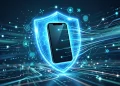 Conceptual illustration of smartphone security and motion detection
