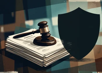 A conceptual image representing a legal custody and safety dispute in court.