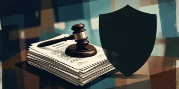 A conceptual image representing a legal custody and safety dispute in court.