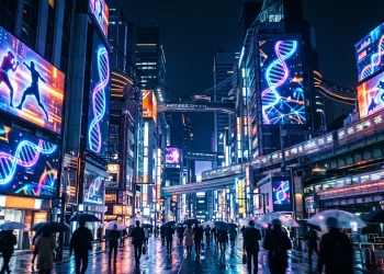 Conceptual neon-lit Tokyo street representing upcoming Japanese drama releases.