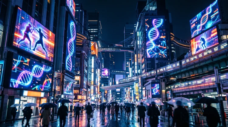 Conceptual neon-lit Tokyo street representing upcoming Japanese drama releases.