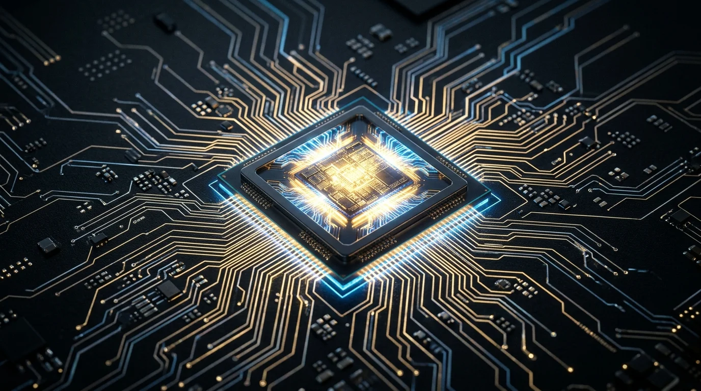 Conceptual depiction of a high-performance mobile processor.