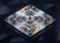 Conceptual rendering of a high-performance mobile processor chip