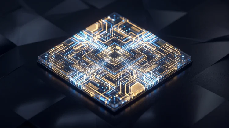 Conceptual rendering of a high-performance mobile processor chip