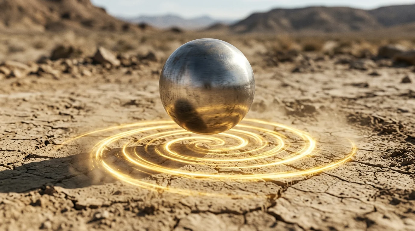 A conceptual representation of the 'Spin' technique in a desert setting.