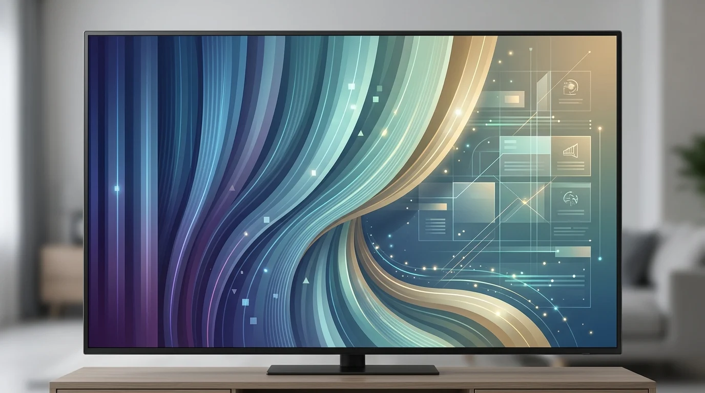 A conceptual image representing the transition of television content to digital streaming.
